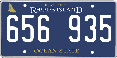 RI license plate 656935
