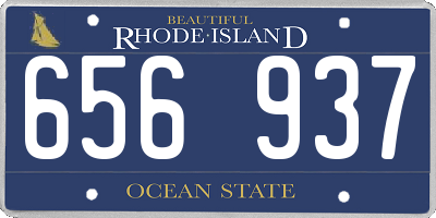 RI license plate 656937