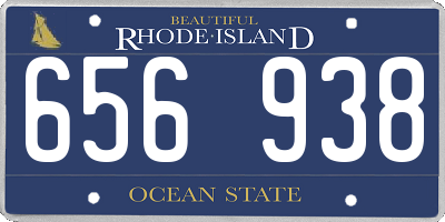 RI license plate 656938