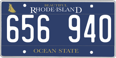 RI license plate 656940