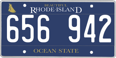 RI license plate 656942