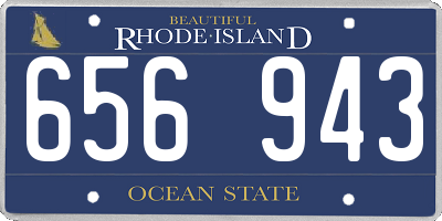 RI license plate 656943