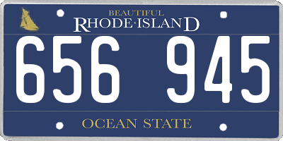 RI license plate 656945