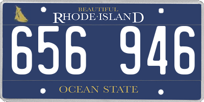 RI license plate 656946
