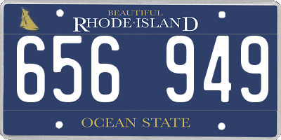 RI license plate 656949