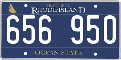 RI license plate 656950