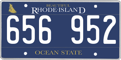 RI license plate 656952