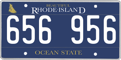 RI license plate 656956