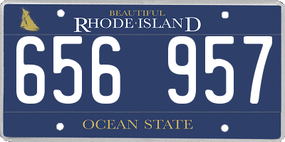 RI license plate 656957