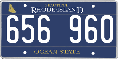 RI license plate 656960
