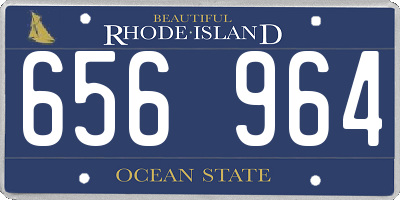 RI license plate 656964
