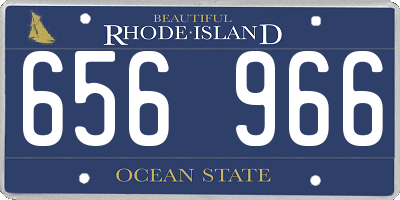 RI license plate 656966