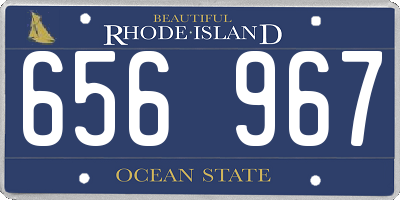 RI license plate 656967