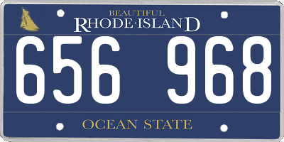 RI license plate 656968