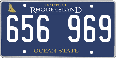 RI license plate 656969