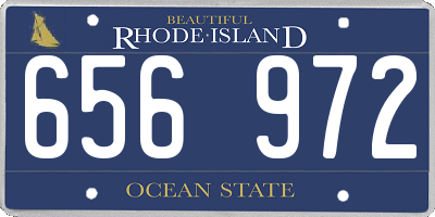 RI license plate 656972