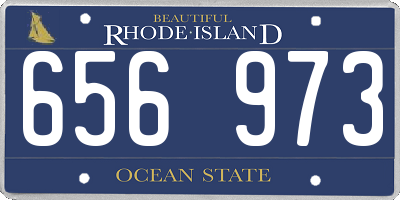 RI license plate 656973