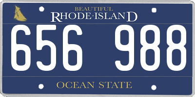 RI license plate 656988