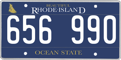 RI license plate 656990
