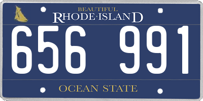 RI license plate 656991