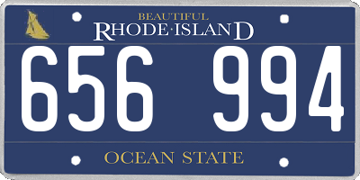 RI license plate 656994