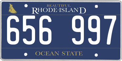 RI license plate 656997