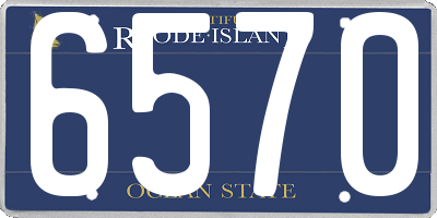 RI license plate 6570