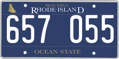 RI license plate 657055