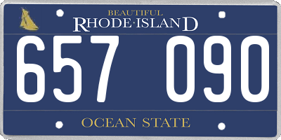 RI license plate 657090