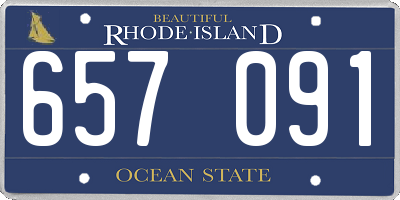 RI license plate 657091