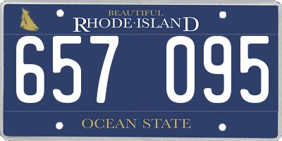 RI license plate 657095