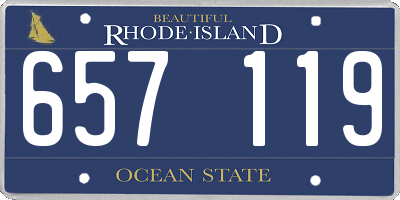 RI license plate 657119