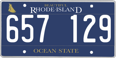 RI license plate 657129