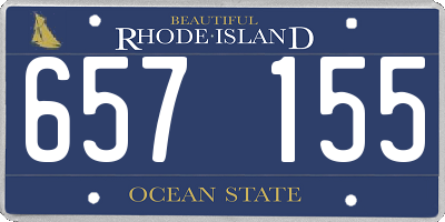 RI license plate 657155
