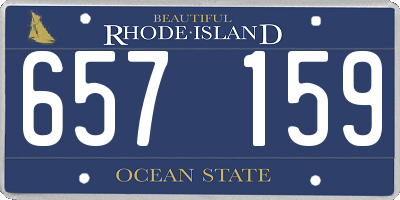 RI license plate 657159