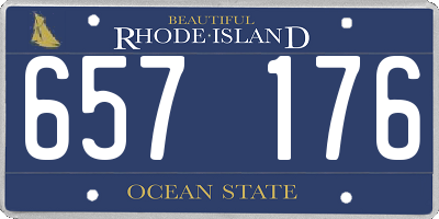 RI license plate 657176