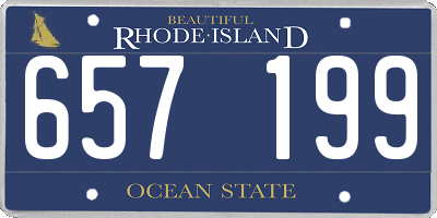 RI license plate 657199