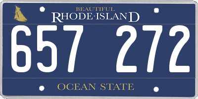 RI license plate 657272