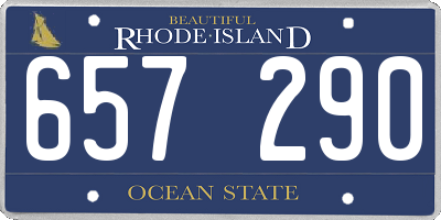 RI license plate 657290