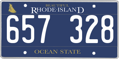 RI license plate 657328