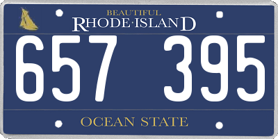RI license plate 657395