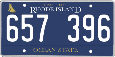 RI license plate 657396