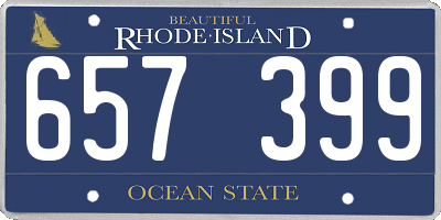 RI license plate 657399