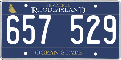 RI license plate 657529