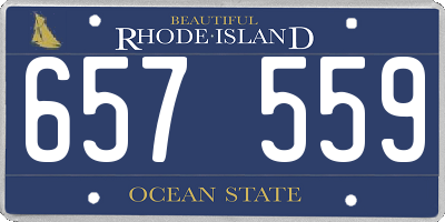 RI license plate 657559