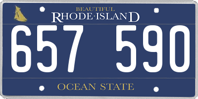 RI license plate 657590