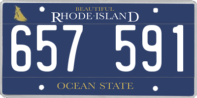 RI license plate 657591