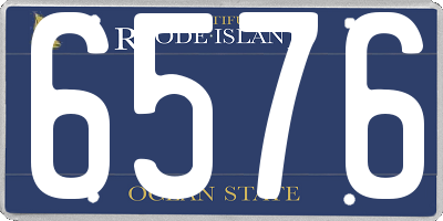 RI license plate 6576