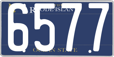 RI license plate 6577