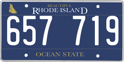 RI license plate 657719